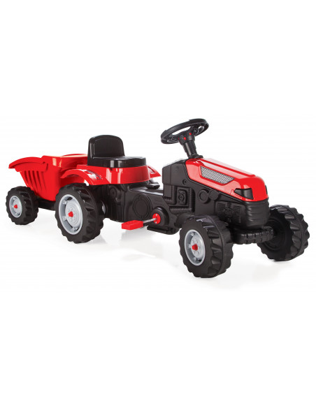 Tractor cu pedale si remorca Pilsan ACTIVE Rosu,07 316-1