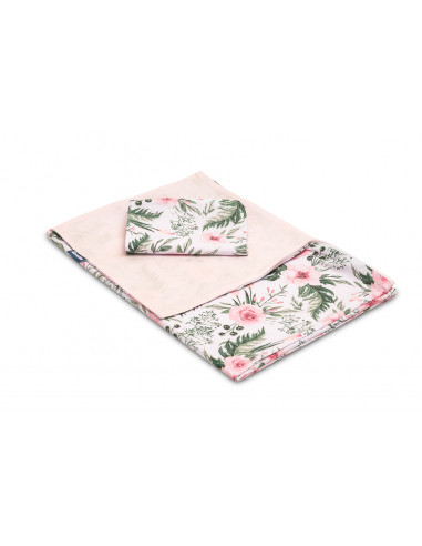 Set lenjerie de pat cu 2 piese Sensillo Trandafiri