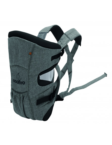Marsupiu bidirectional Asalvo BABY CARRIER Grey Melange,17277