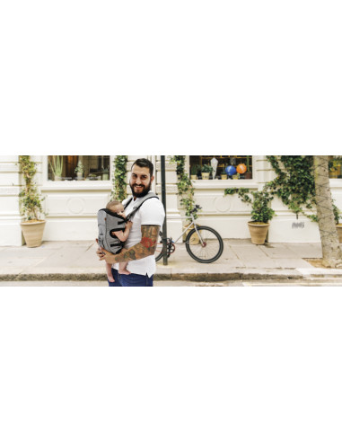Marsupiu bidirectional Asalvo BABY CARRIER Grey Melange,17277