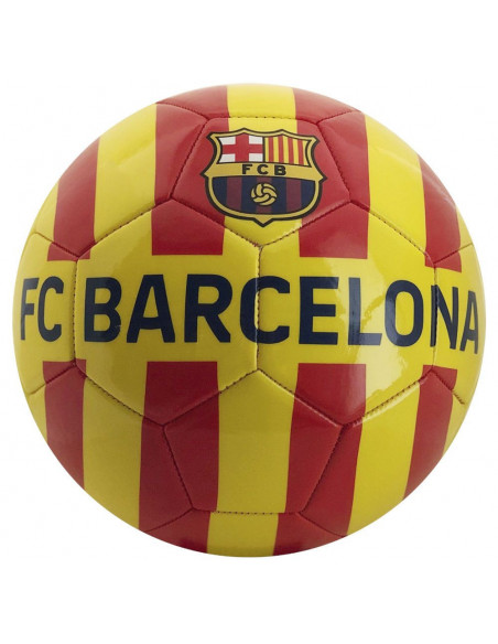 Minge de fotbal FC Barcelona CATALUNYA Yellow Red Stripes