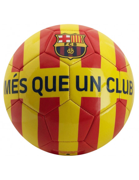Minge de fotbal FC Barcelona CATALUNYA Yellow Red Stripes