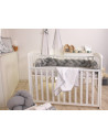 Protectie laterala patut bebe, Bumper impletit, Inchidere