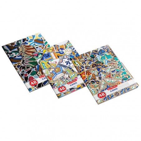 Set 10 caiete Herlitz Mozaic A4, Dictando, 48 File Set 10 caiete Herlitz Mozaic A4, Dictando, 48 File