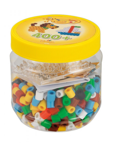 Margele de calcat HAMA MAXI 400 buc si 2 plansete MAXI