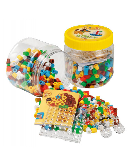 Margele de calcat HAMA MAXI 400 buc si 2 plansete MAXI