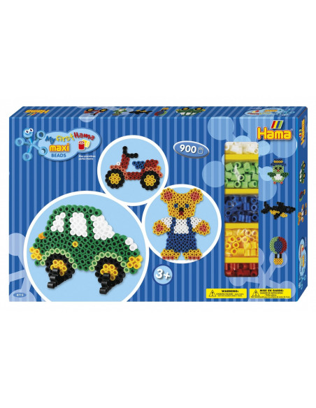 BAIETI 02 - 900 margeleHAMA MAXI in cutie de cadou MARE,Ha8715