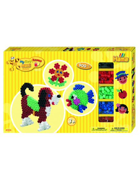 ANIMALE - 900 margele HAMA MAXI in cutie de cadou MARE,Ha8712