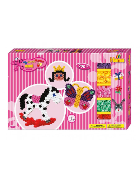 FETE - 900 margele HAMA MAXI in cutie de cadou MARE,Ha8713