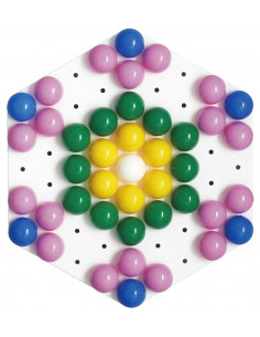 Planseta HEXAGON cu 140 tepuse ciuperci MAXI STICK in cutie de 2