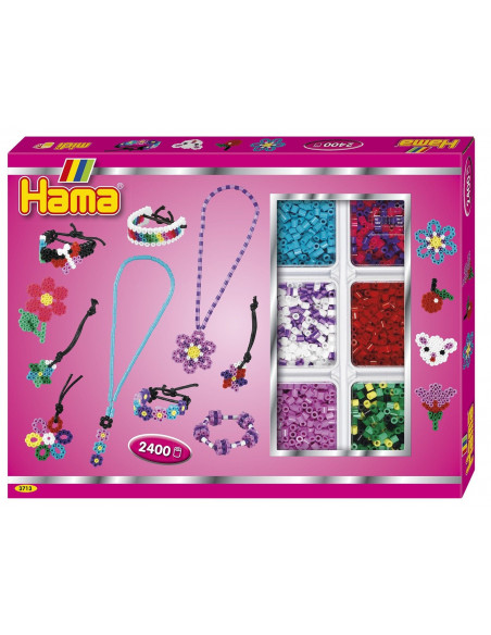 PANDATIV 2400 margele HAMA MIDI + 2 plansete in cutie,Ha3713