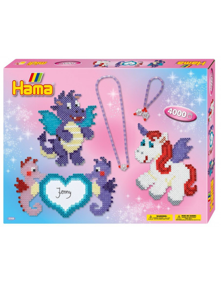 JENNY - 4000 de margele HAMA MIDI + 2 plansete,Ha3148