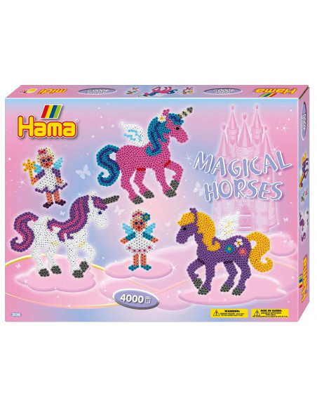PONEI MAGICI - 4000 margele HAMA MIDI in cutie,Ha3138