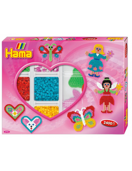 INIMA - 2400 margele HAMA MIDI in cutie,Ha3718