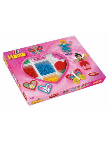 INIMA - 2400 margele HAMA MIDI in cutie,Ha3718