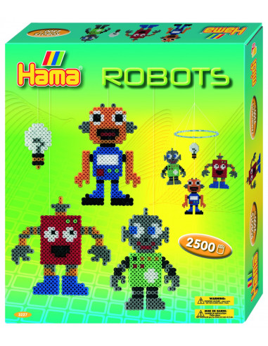 Margele de calcat HAMA MIDI ROBOTI 2500 in cutie,Ha3227