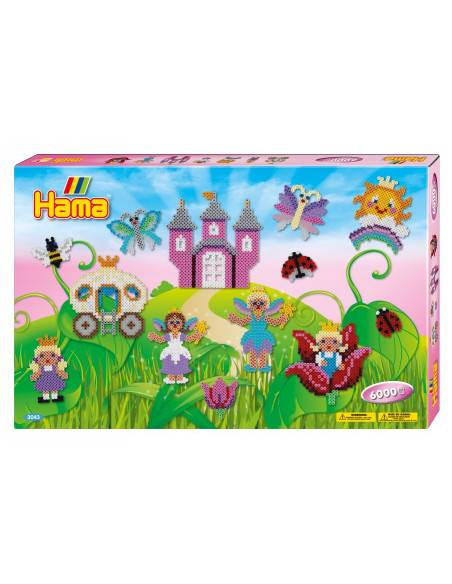 Cadou gigant Hama, 6000 margele midi in cutie, LUMEA