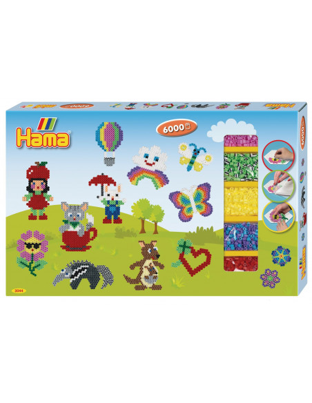 Cadou gigant Hama, 6000 margele midi in cutie, Lumea