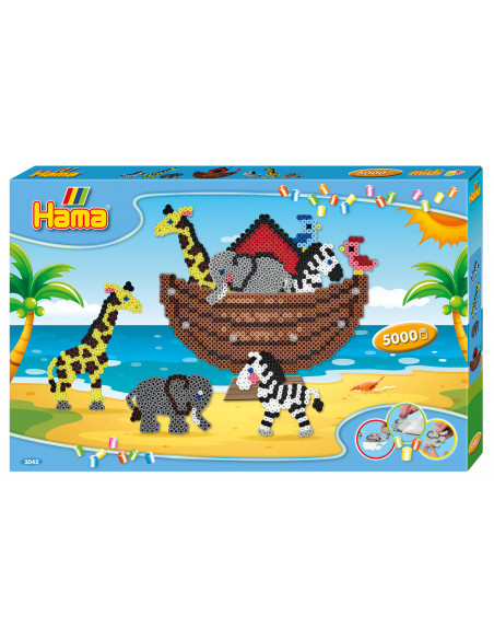 Margele de calcat Hama Midi 5000 in cutie, Arca lui Noe,Ha3045