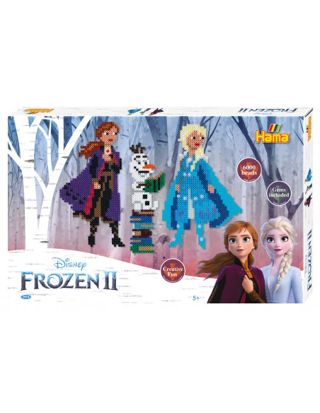 Margele de calcat Hama Midi, FROZEN 2, 6000 buc margele cu 3