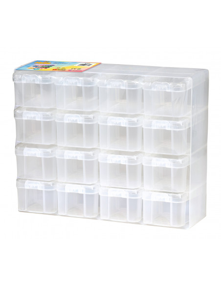 Raft cu 16 sertare pentru margele Hama,Ha6760