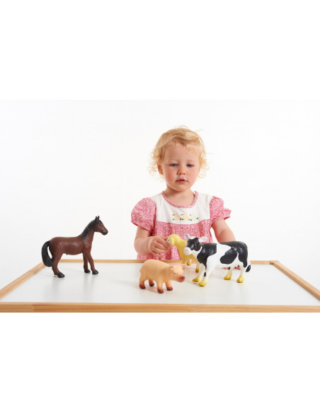 Set de 4 animale domestice din cauciuc moale dimensiune medie