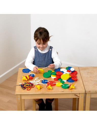Nasturi de insirat plastic Gigant, Commotion, set de 44 bucati