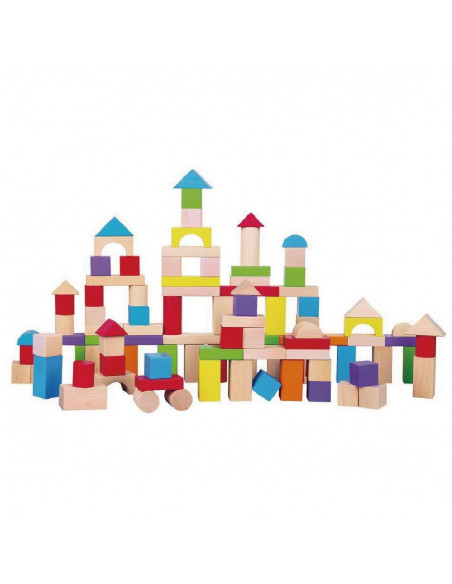 Cuburi de lemn colorate,CD76003