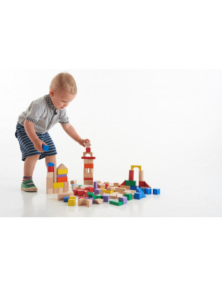 Cuburi de lemn colorate,CD76003