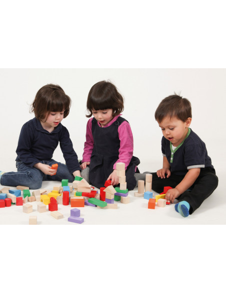 Cuburi de lemn colorate,CD76003