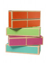 Caramizi din carton CWR, set de 20 bucati, multicolor,CC20
