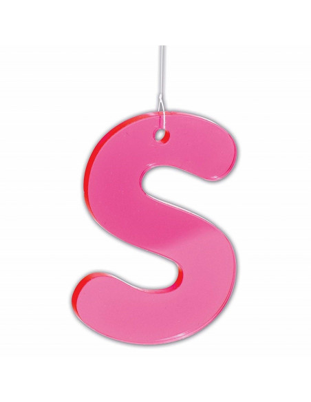 Set de 26 litere mici colorate transparente de inaltime 70 mm