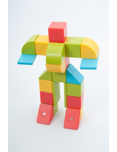 Set cub magnetic de constructii TickiT, 36 bucati