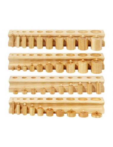 Set de 4 cilindre Montessori - Cylinder Blocks,Vin85669