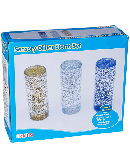 Tuburi senzoriale VIJELIE cu sclipici set de 3 bucati,CD92104