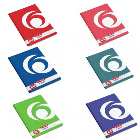 Set caiete Herlitz Rainbow A5, 5 Dictando + 5 Matematica, 80 Set caiete Herlitz Rainbow A5, 5 Dictando + 5 Matematica, 80