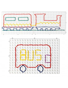 Set de 4 plansete albe pentru pregatirea scrisului,Nex907001 2