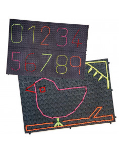 Set de 4 plansete negre pentru pregatirea scrierii cu 2