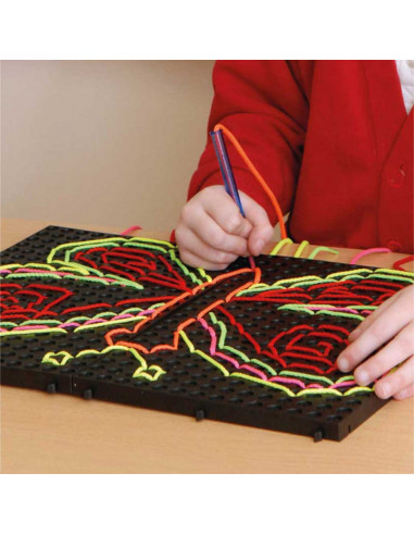 Set de 4 plansete negre pentru pregatirea scrierii cu