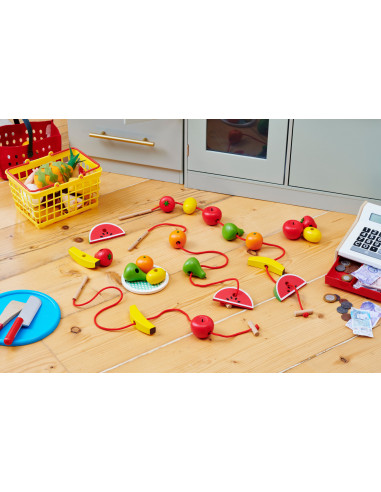 Fructe din lemn pentru insirat,CD74015