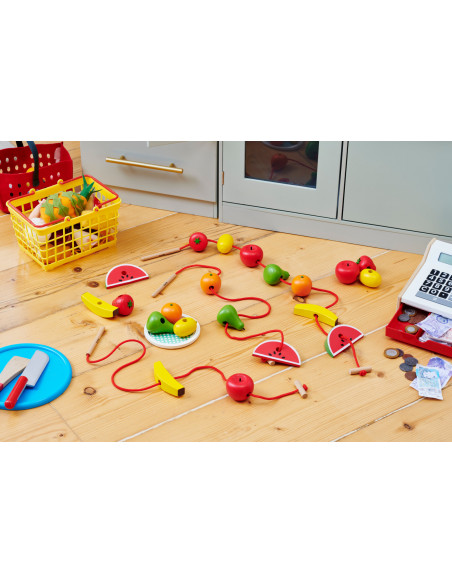 Fructe din lemn pentru insirat,CD74015