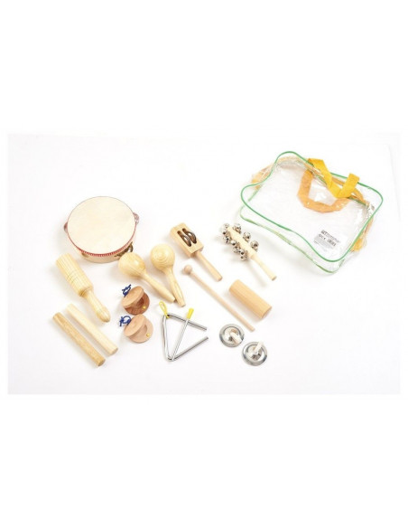 Set 10 de instrumente muzicale de joaca de percutie in sacosa