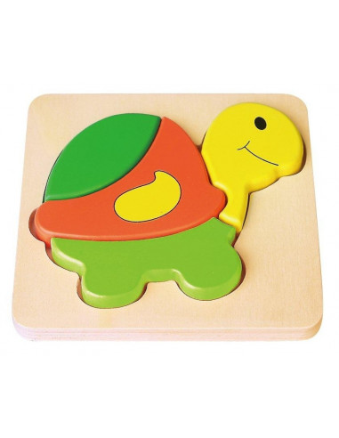 Set de 3 puzzle lemn ANIMALE,CD76005
