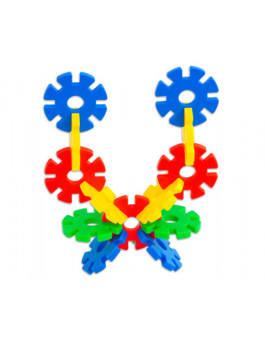 Fulgi de nea mari, Vinco, set de 100 piese, multicolor,Vin41317