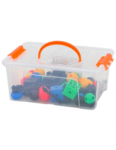 Joc de constructii 3-D Connect, Vinco, set de 140 piese
