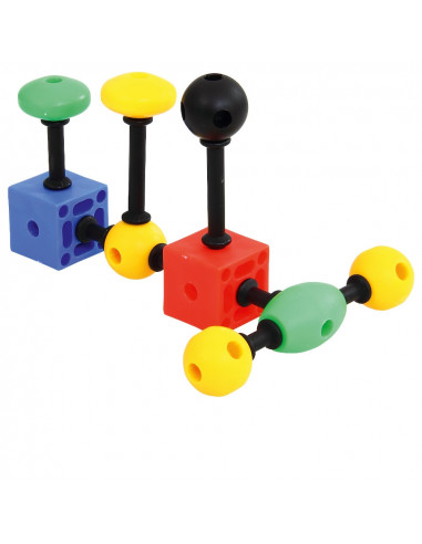 Joc de constructii 3-D Connect, Vinco, set de 140 piese