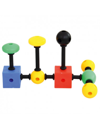 Joc de constructii 3-D Connect, Vinco, set de 140 piese