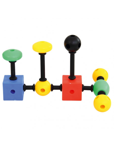 Joc de constructii 3-D Connect, Vinco, set de 140 piese