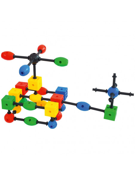 Joc de constructii 3-D Connect, Vinco, set de 140 piese