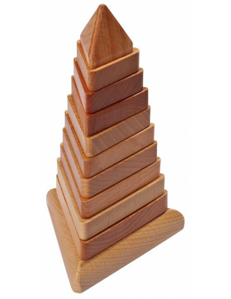 Set sortare Puzzle 12 tipuri din lemn fag,Vin56144